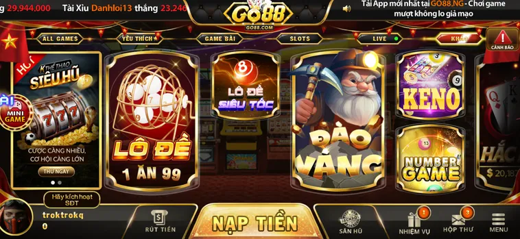 Sảnh Game Nhanh Go88 Sân Chơi Giải Trí Tốc Độ Đỉnh Cao Cho Mọi Game Thủ