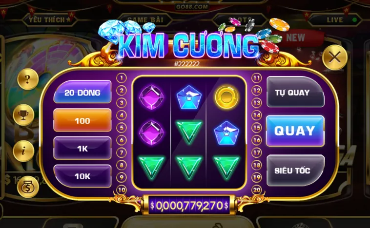 Minigame Kim Cương Tại Go88 Sân Chơi Quay Hũ Đẳng Cấp Với Tỷ Lệ Thắng Lớn