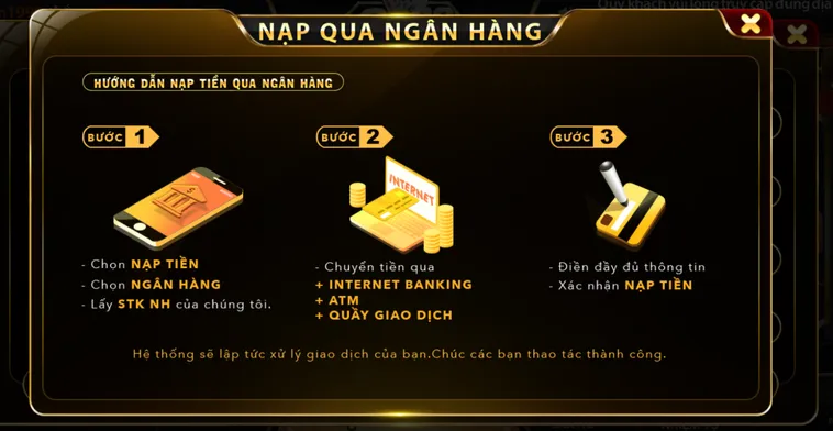 Hướng Dẫn Nạp Tiền Qua Ngân Hàng Tại Go88 Nhanh Chóng An Toàn Cho Game Thủ Đẳng Cấp
