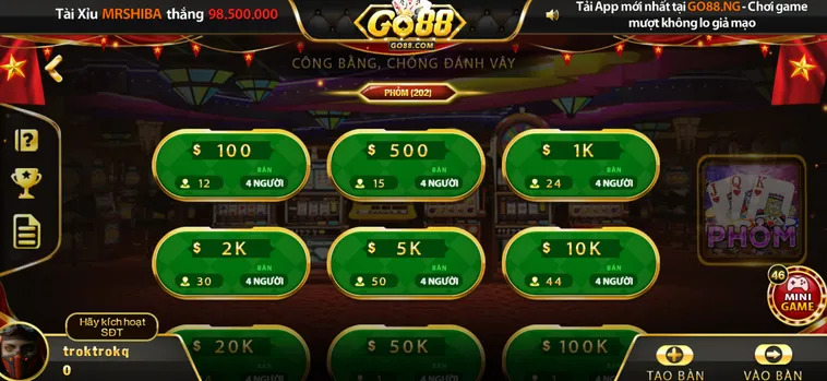 Chinh Phục Đỉnh Cao Phỏm Tại Go88 Với Chiến Thuật Cực Đỉnh Mỗi Ngày