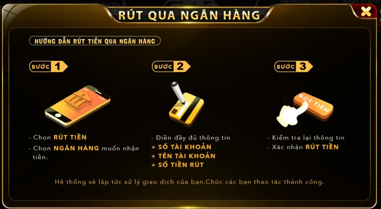 Hướng Dẫn Rút Tiền Qua Ngân Hàng T ại Go88 Nhanh Chóng An Toàn Cho Game Thủ Chuyên Nghiệp