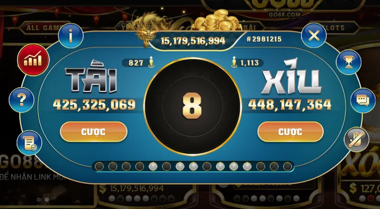 Casino Sicbo Tài Xỉu Sảnh Rồng Tại Go88 Đẳng Cấp Thượng Lưu