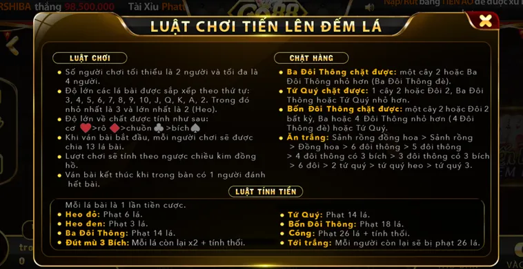 Thử Thách Bản Lĩnh Với Tiến Lên Đếm Lá Tại Go88 Đầy Kịch Tính