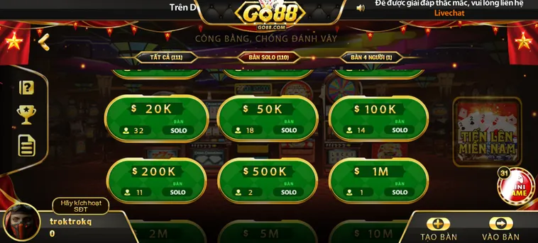 Chinh Phục Đỉnh Cao Tiến Lên Miền Nam Tại Go88 Với Chiến Thuật Đỉnh Cao