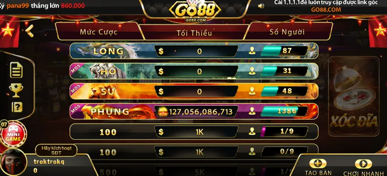 Casino Xóc Đĩa Tại Go88 Thiên Đường Trò Chơi Dân Gian Đẳng Cấp Quốc Tế